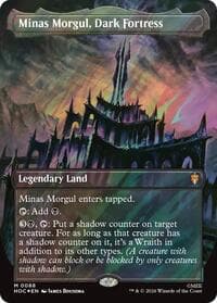 Minas Morgul, Dark Fortress (Borderless) (Surge Foil) - The Hobbit: Eternal-Legal - Magic: The Gathering card