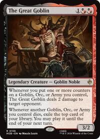 The Great Goblin - The Hobbit - Magic: The Gathering card