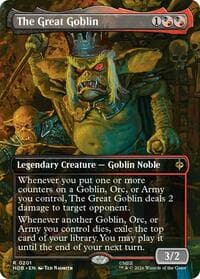 The Great Goblin (Borderless) - The Hobbit - Magic: The Gathering card