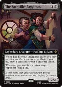 The Sackville-Bagginses (Extended Art) - The Hobbit - Magic: The Gathering card