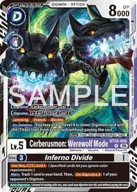 Cerberusmon: Werewolf Mode // Inferno Divide - Timeless Bonds - Digimon Card Game card