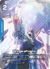 Wings of Light (R+) - Freedom Ascension - Gundam Card Game card