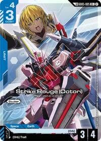 Strike Rouge (R+) (Ootori) (Link Rare) - Freedom Ascension - Gundam Card Game card