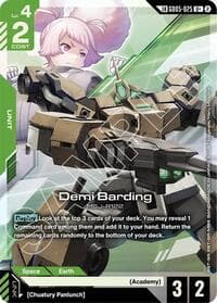 Demi Barding (U+) (Link Rare) - Freedom Ascension - Gundam Card Game card
