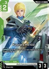 Kayra's Re-GZ (C+) (Link Rare) - Freedom Ascension - Gundam Card Game card