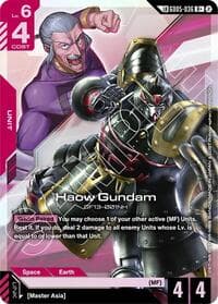 Haow Gundam (R+) (Link Rare) - Freedom Ascension - Gundam Card Game card