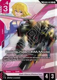 Gaia Gundam (MA Mode) (U+) (Link Rare) - Freedom Ascension - Gundam Card Game card