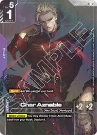 Char Aznable (R+) - Freedom Ascension - Gundam Card Game card