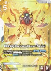 Shining Gundam (Super Mode) (R+) - Freedom Ascension - Gundam Card Game card