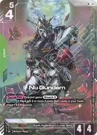 Nu Gundam (R+) - Freedom Ascension - Gundam Card Game card