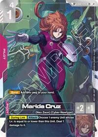 Marida Cruz (R+) (SP) - Freedom Ascension - Gundam Card Game card