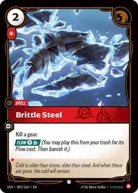 Brittle Steel - Vendetta - Riftbound: League of Legends Trading Card Game card