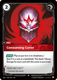Consuming Curse - Vendetta - Riftbound: League of Legends Trading Card Game card