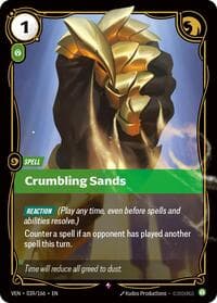 Crumbling Sands - Vendetta - Riftbound: League of Legends Trading Card Game card