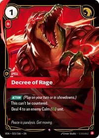 Decree of Rage - Vendetta - Riftbound: League of Legends Trading Card Game card