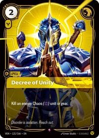 Decree of Unity - Vendetta - Riftbound: League of Legends Trading Card Game card