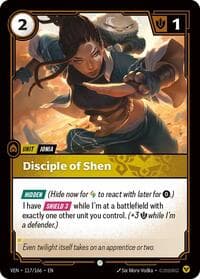 Disciple of Shen - Vendetta - Riftbound: League of Legends Trading Card Game card