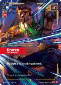 Draven, Showboat (Overnumbered) - Vendetta - Riftbound: League of Legends Trading Card Game card