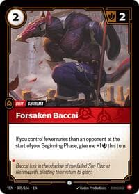 Forsaken Baccai - Vendetta - Riftbound: League of Legends Trading Card Game card