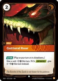 Guttural Roar - Vendetta - Riftbound: League of Legends Trading Card Game card