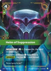 Helm of Suppression - Vendetta - Riftbound: League of Legends Trading Card Game card