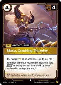 Masa, Crashing Thunder - Vendetta - Riftbound: League of Legends Trading Card Game card