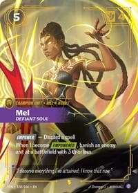 Mel, Defiant Soul (Overnumbered) - Vendetta - Riftbound: League of Legends Trading Card Game card