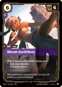 Minah Swiftfoot - Vendetta - Riftbound: League of Legends Trading Card Game card