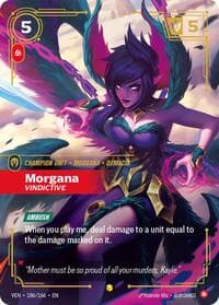 Morgana, Vindictive (Overnumbered) - Vendetta - Riftbound: League of Legends Trading Card Game card