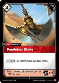Pendulum Blade - Vendetta - Riftbound: League of Legends Trading Card Game card