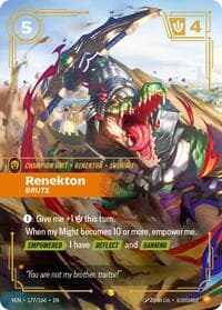Renekton, Brute (Overnumbered) - Vendetta - Riftbound: League of Legends Trading Card Game card