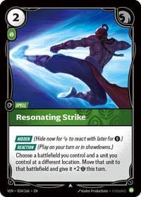 Resonating Strike - Vendetta - Riftbound: League of Legends Trading Card Game card