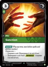 Sanction - Vendetta - Riftbound: League of Legends Trading Card Game card