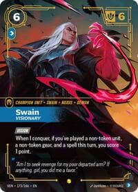 Swain, Visionary (Overnumbered) - Vendetta - Riftbound: League of Legends Trading Card Game card