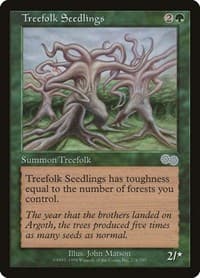 Treefolk Seedlings - Urza's Saga - Magic: The Gathering card