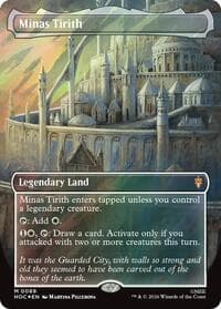 Minas Tirith (Borderless) (Surge Foil) - The Hobbit: Eternal-Legal - Magic: The Gathering card