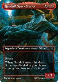 Gandalf, Spark Starter (Borderless) - The Hobbit - Magic: The Gathering card