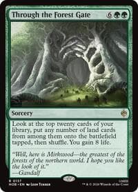 Through the Forest Gate - The Hobbit - Magic: The Gathering card
