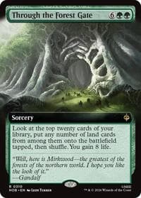 Through the Forest Gate (Extended Art) - The Hobbit - Magic: The Gathering card