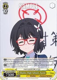 Abydos High School, Ayane - Blue Archive The Animation - Weiss Schwarz card