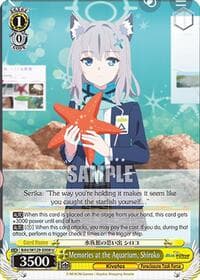 Memories at the Aquarium, Shiroko - Blue Archive The Animation - Weiss Schwarz card