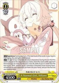 A Normal Girl, Hifumi - Blue Archive The Animation - Weiss Schwarz card