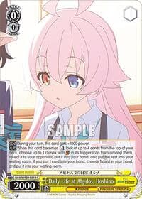 Daily Life at Abydos, Hoshino - Blue Archive The Animation - Weiss Schwarz card