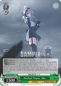 Prefect Team, Ako - Blue Archive The Animation - Weiss Schwarz card