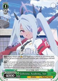 Gehenna Academy, Iori - Blue Archive The Animation - Weiss Schwarz card