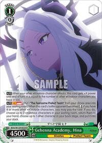 Gehenna Academy, Hina - Blue Archive The Animation - Weiss Schwarz card