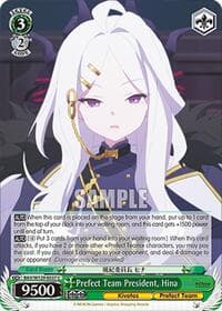 Prefect Team President, Hina - Blue Archive The Animation - Weiss Schwarz card