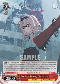 Prefect Team, Chinatsu - Blue Archive The Animation - Weiss Schwarz card