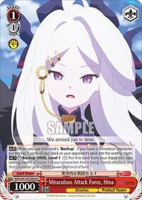 Miraculous Attack Force, Hina - Blue Archive The Animation - Weiss Schwarz card