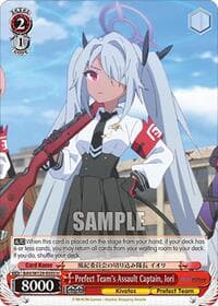 Prefect Team's Assault Captain, Iori - Blue Archive The Animation - Weiss Schwarz card